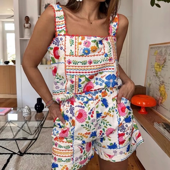 Farm Rio inspired Tank & Short Set - Picture 4 of 4